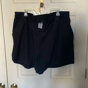 Ladies, black swim shorts by lands end size 26w